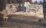 Alma-Tadema, Sir Lawrence An Exedra (mk23) oil painting reproduction